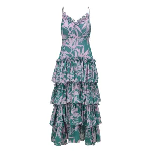 Isabella Full-Length Ruffle Dress