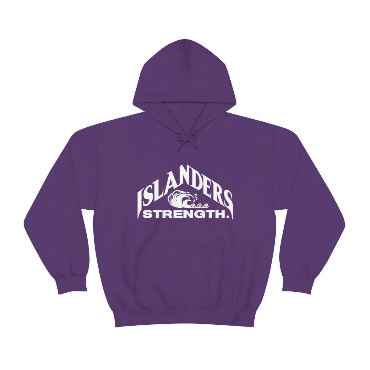 Islanders Strength White Unisex Heavy Blend™ Hooded Sweatshirt
