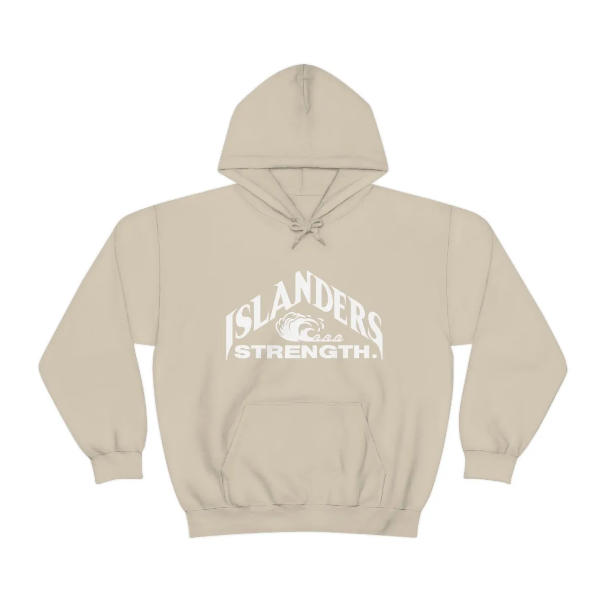 Islanders Strength White Unisex Heavy Blend™ Hooded Sweatshirt