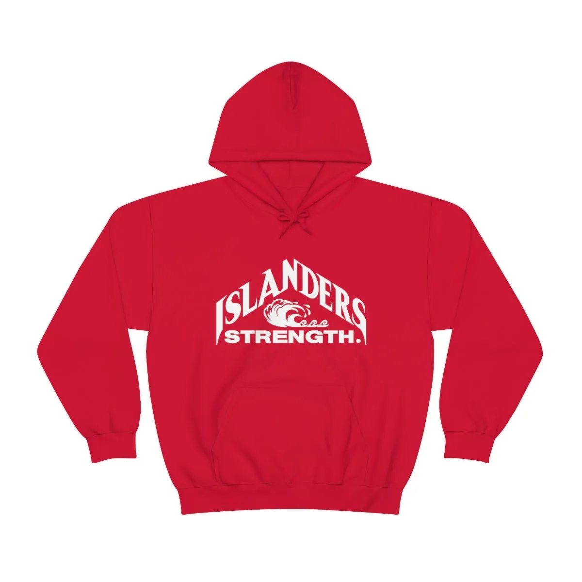 Islanders Strength White Unisex Heavy Blend™ Hooded Sweatshirt