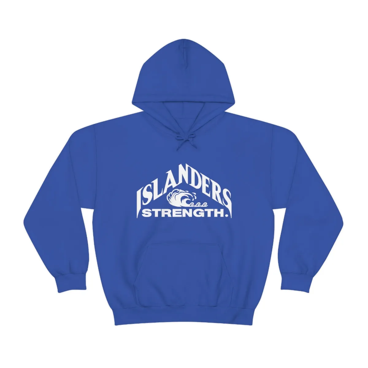 Islanders Strength White Unisex Heavy Blend™ Hooded Sweatshirt