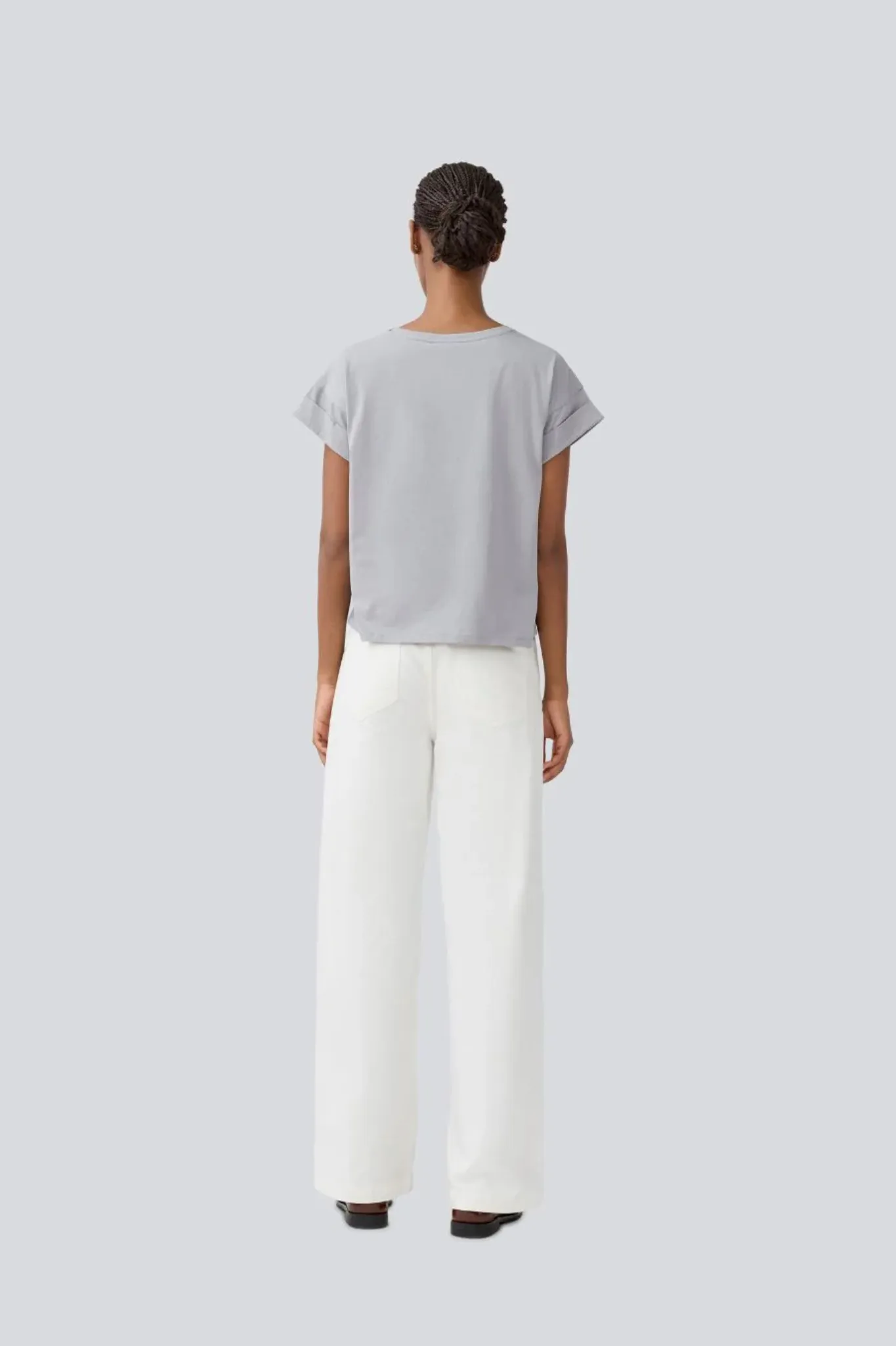 ISOLDE SOLID PANTS - SOFT WHITE
