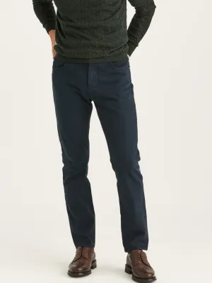 JAMES SOFT TWILL 5-PKT TROUSERS Marine