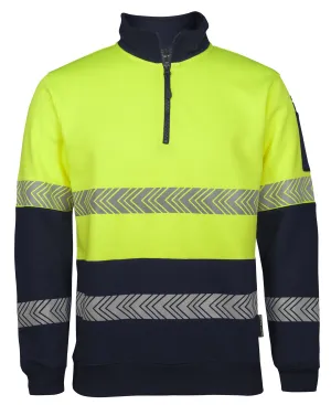 JB's Wear Hi Vis 1/2 Zip Segmented Tape Fleecy - 6HZS