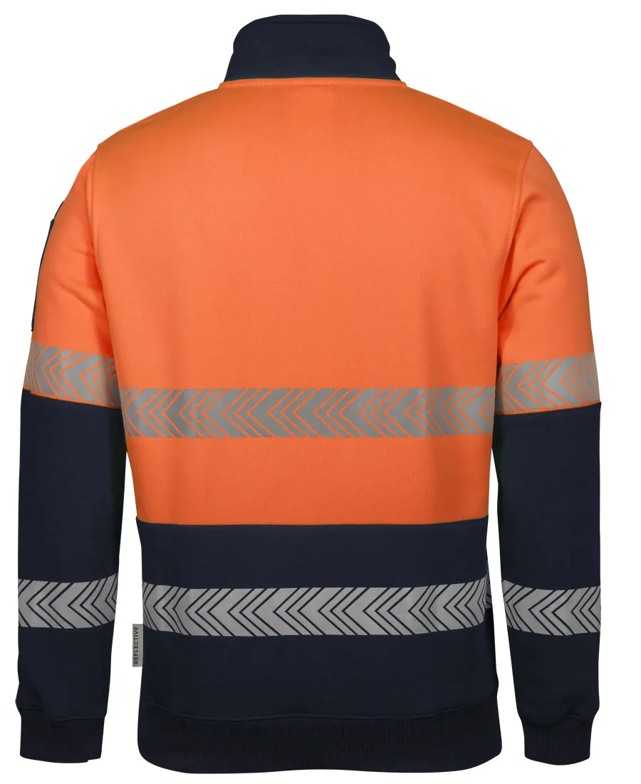 JB's Wear Hi Vis 1/2 Zip Segmented Tape Fleecy - 6HZS