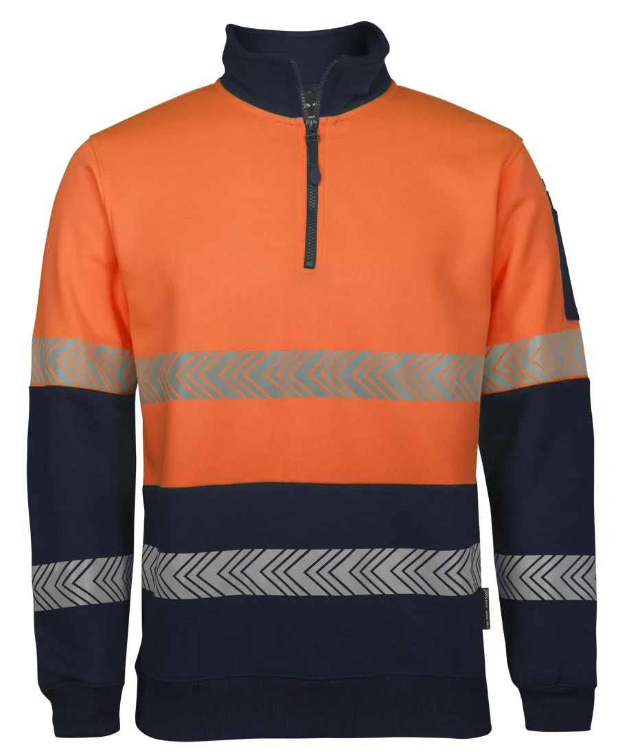 JB's Wear Hi Vis 1/2 Zip Segmented Tape Fleecy - 6HZS