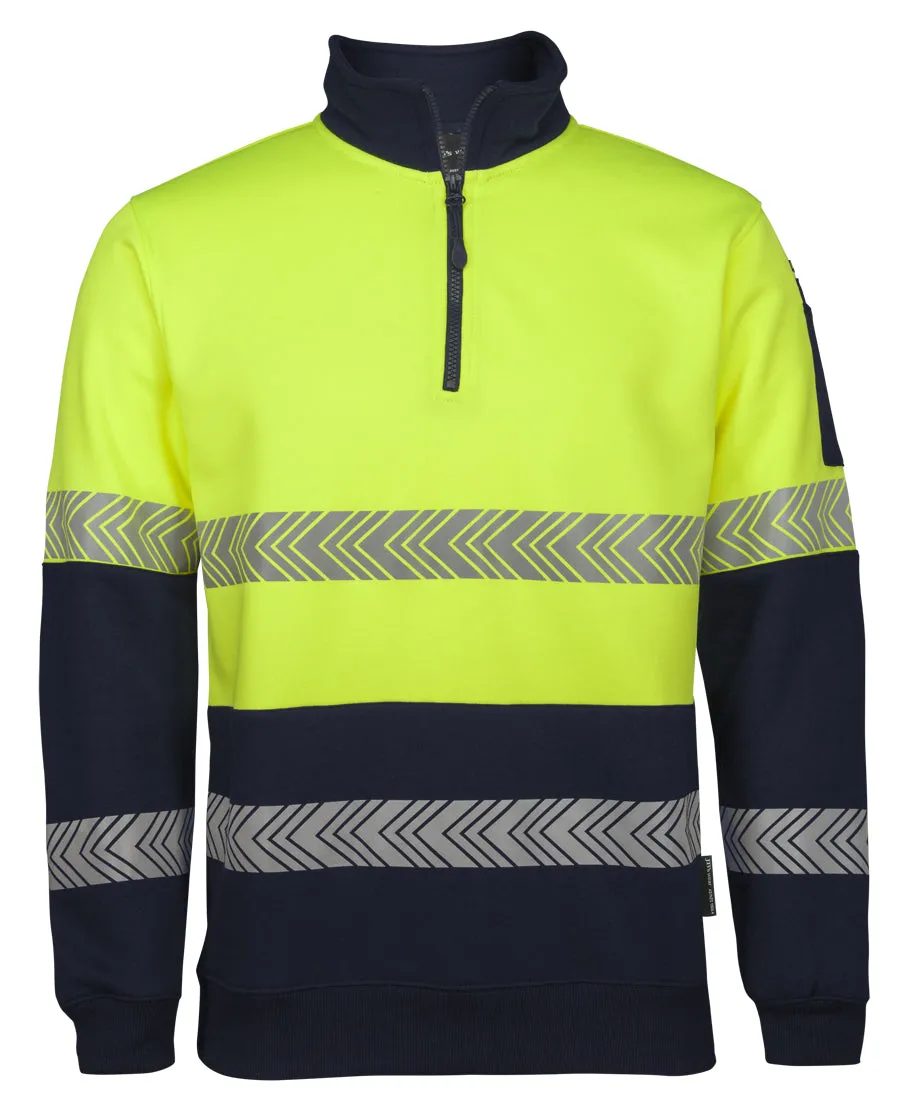 JB's Wear Hi Vis 1/2 Zip Segmented Tape Fleecy - 6HZS