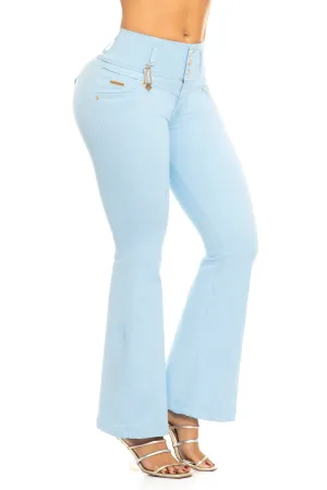 JEANS COLOMBIANOS PUSH UP AZUL CELESTE 6833