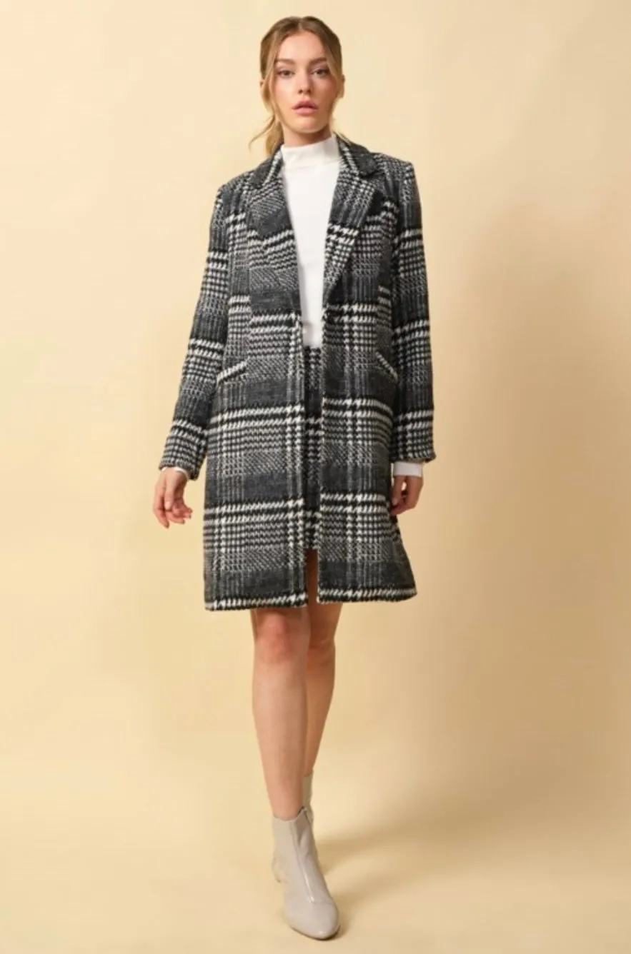 JK8 PLAID DRESSY JACKET
