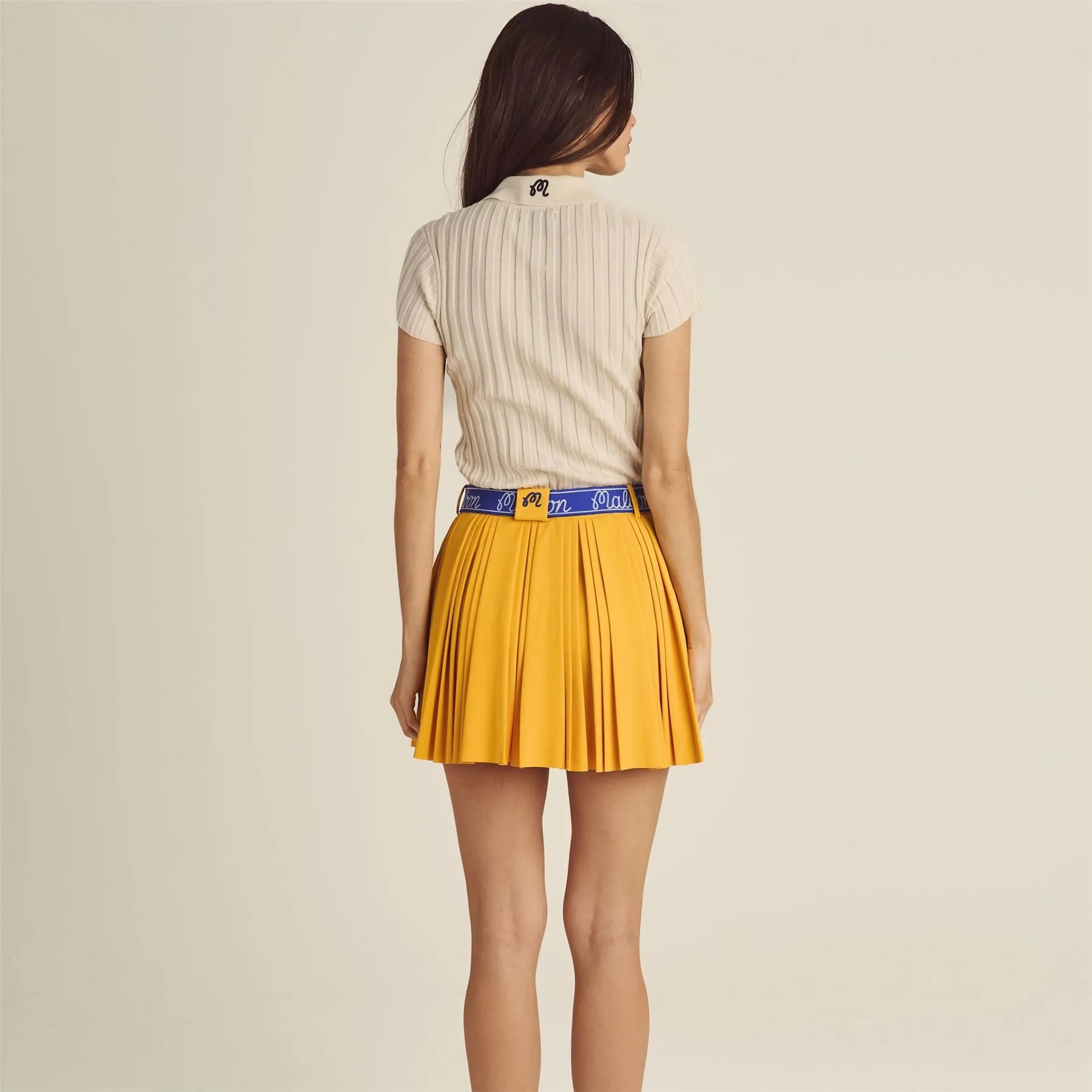 Joelle Pleated Skirt Gold