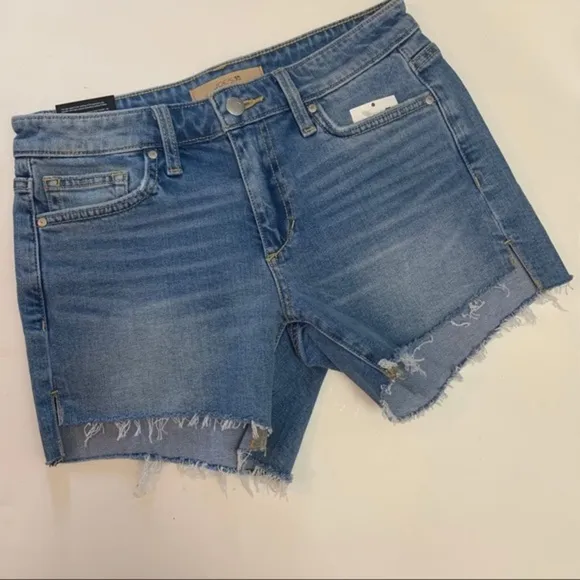 Joe’s Jeans NWT Andrea Blue Frayed Hem Jean Shorts