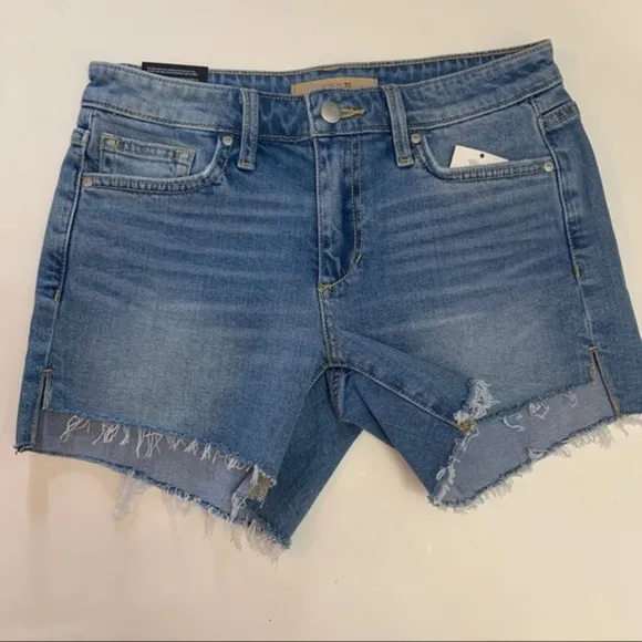 Joe’s Jeans NWT Andrea Blue Frayed Hem Jean Shorts