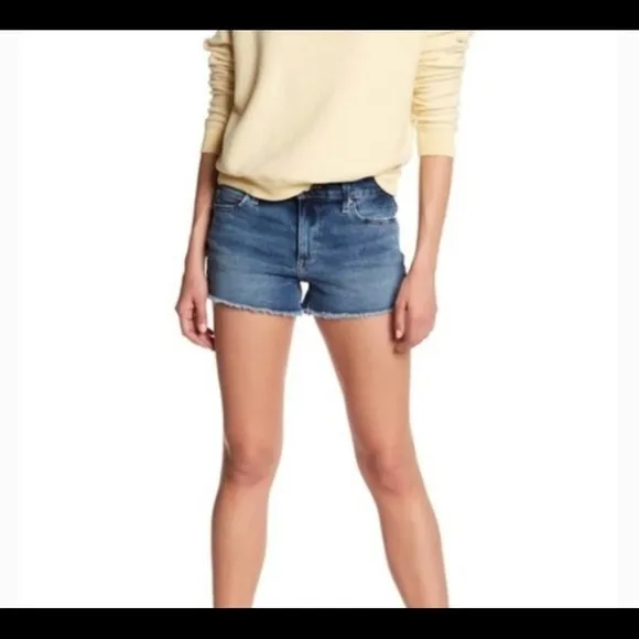 Joe’s Jeans NWT Andrea Blue Frayed Hem Jean Shorts