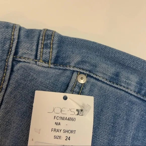 Joe’s Jeans NWT Andrea Blue Frayed Hem Jean Shorts