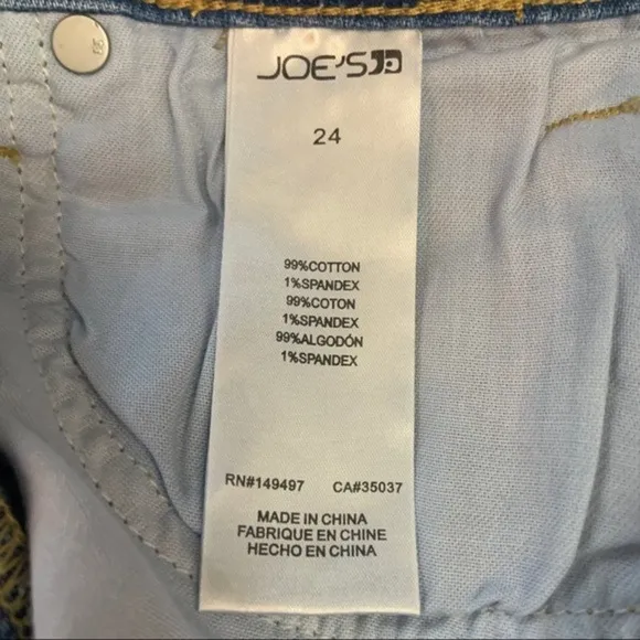 Joe’s Jeans NWT Andrea Blue Frayed Hem Jean Shorts