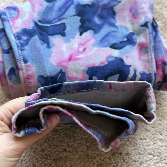 JOE’S JEANS WATERCOLOR FLORAL HIGH WATER JEANS