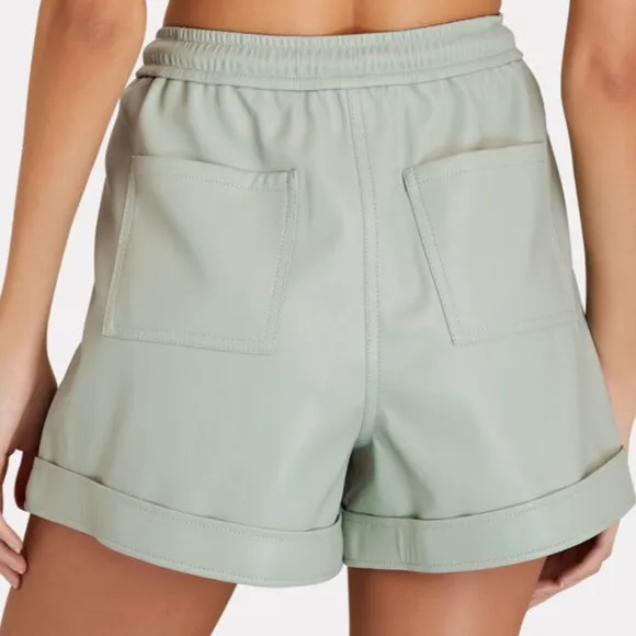 JONATHAN SIMKHAI Doah Vegan Leather Shorts