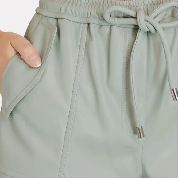 JONATHAN SIMKHAI Doah Vegan Leather Shorts