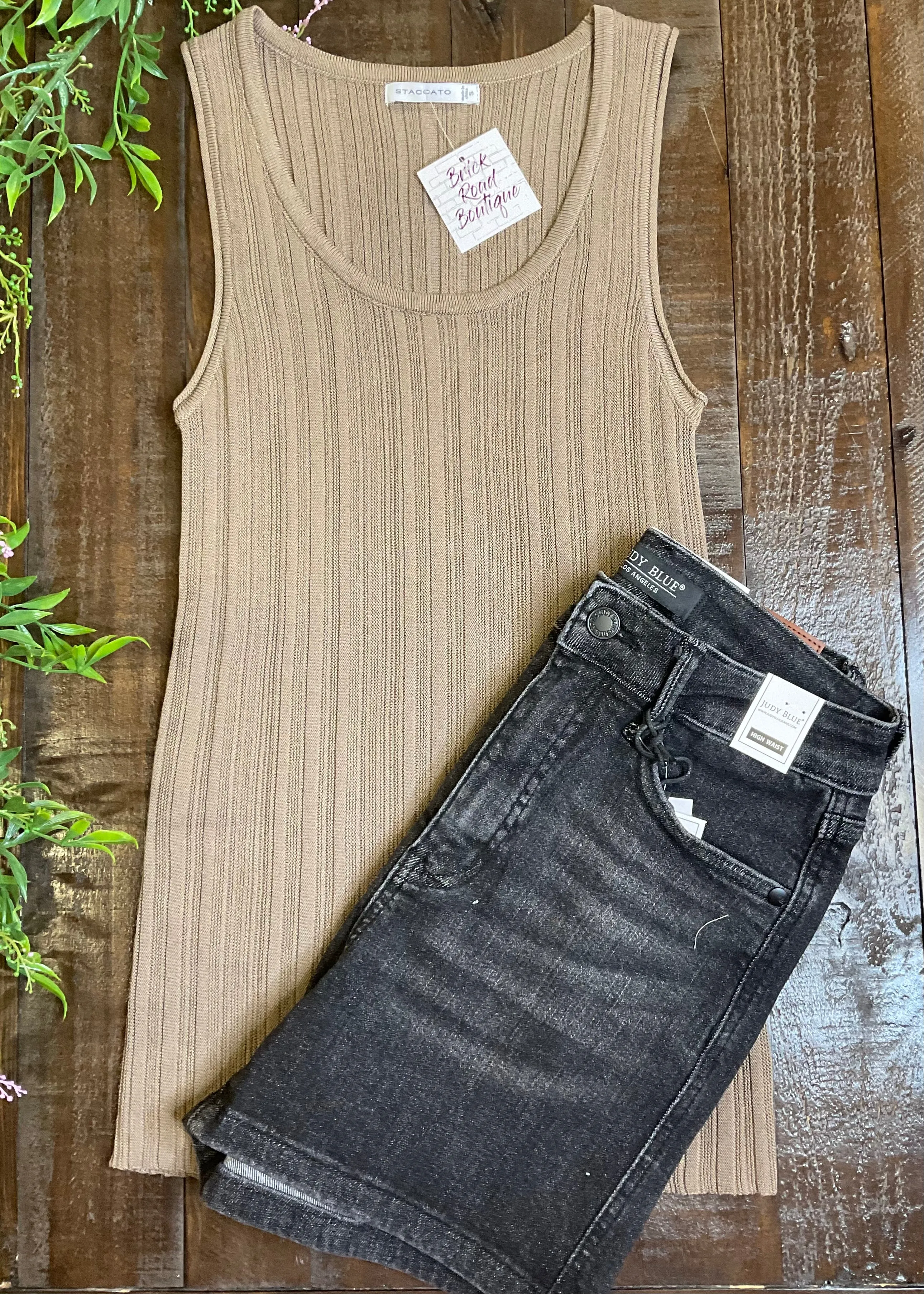 Judy Blue Tummy Control Washed Black Shorts