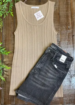 Judy Blue Tummy Control Washed Black Shorts