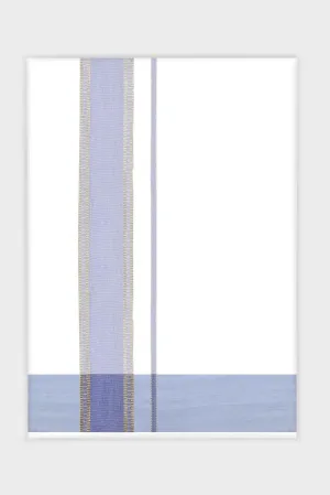 Julian Yadav - Light Lavender Smooth Cotton Double Layered Dhoti With Fancy Borders | Uathayam