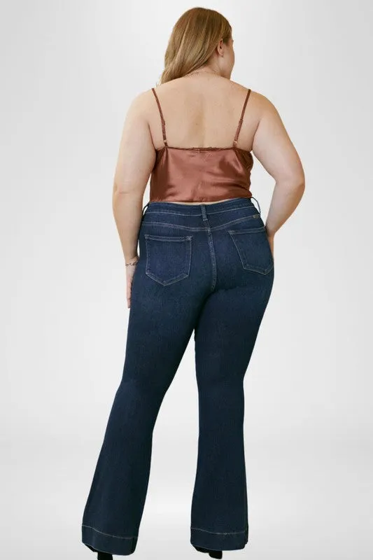 Kan Can Plus High Rise Flare Jeans