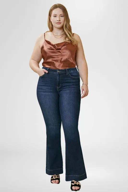 Kan Can Plus High Rise Flare Jeans