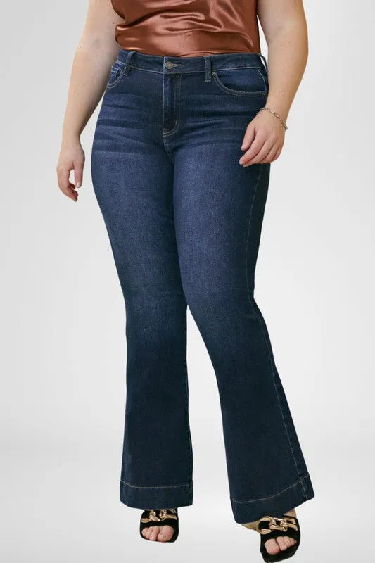 Kan Can Plus High Rise Flare Jeans