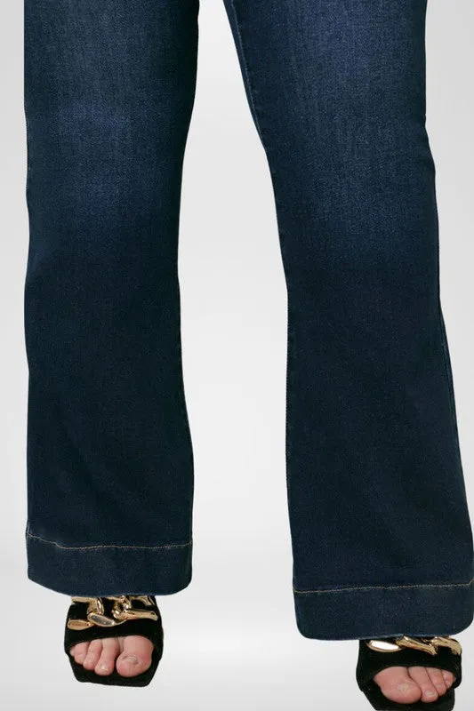 Kan Can Plus High Rise Flare Jeans