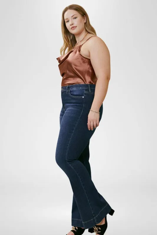 Kan Can Plus High Rise Flare Jeans