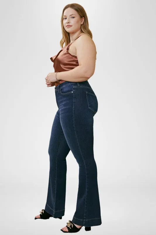 Kan Can Plus High Rise Flare Jeans