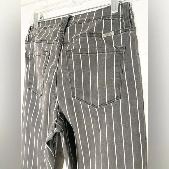 KanCan Lura High Rise Flare Jeans Pinstripe Flare