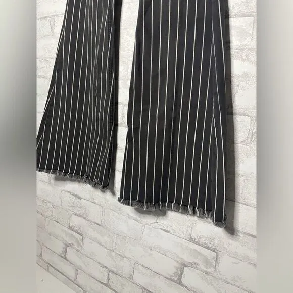 KanCan Lura High Rise Flare Jeans Pinstripe Flare