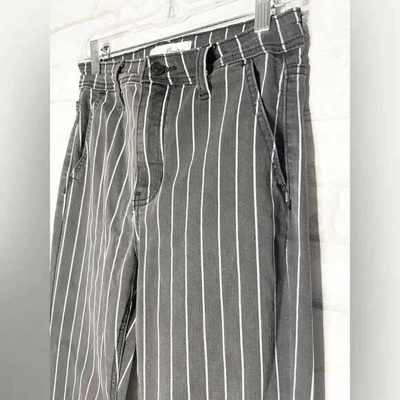 KanCan Lura High Rise Flare Jeans Pinstripe Flare