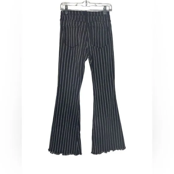 KanCan Lura High Rise Flare Jeans Pinstripe Flare