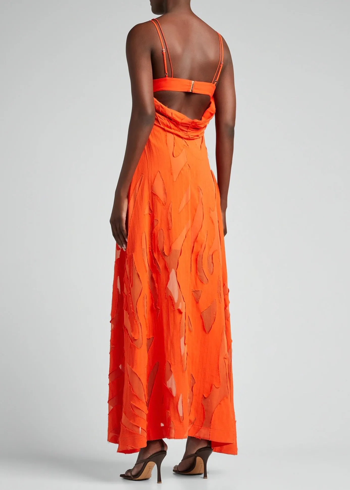 Katie Transparent Layering Slip Dress (Scarlet)