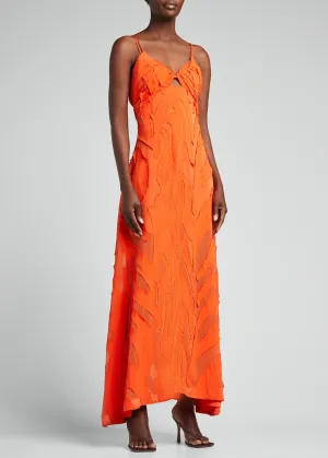 Katie Transparent Layering Slip Dress (Scarlet)