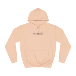Kayak Dog - Golden Retriever Plain - Unisex Medium Weight Hoodie