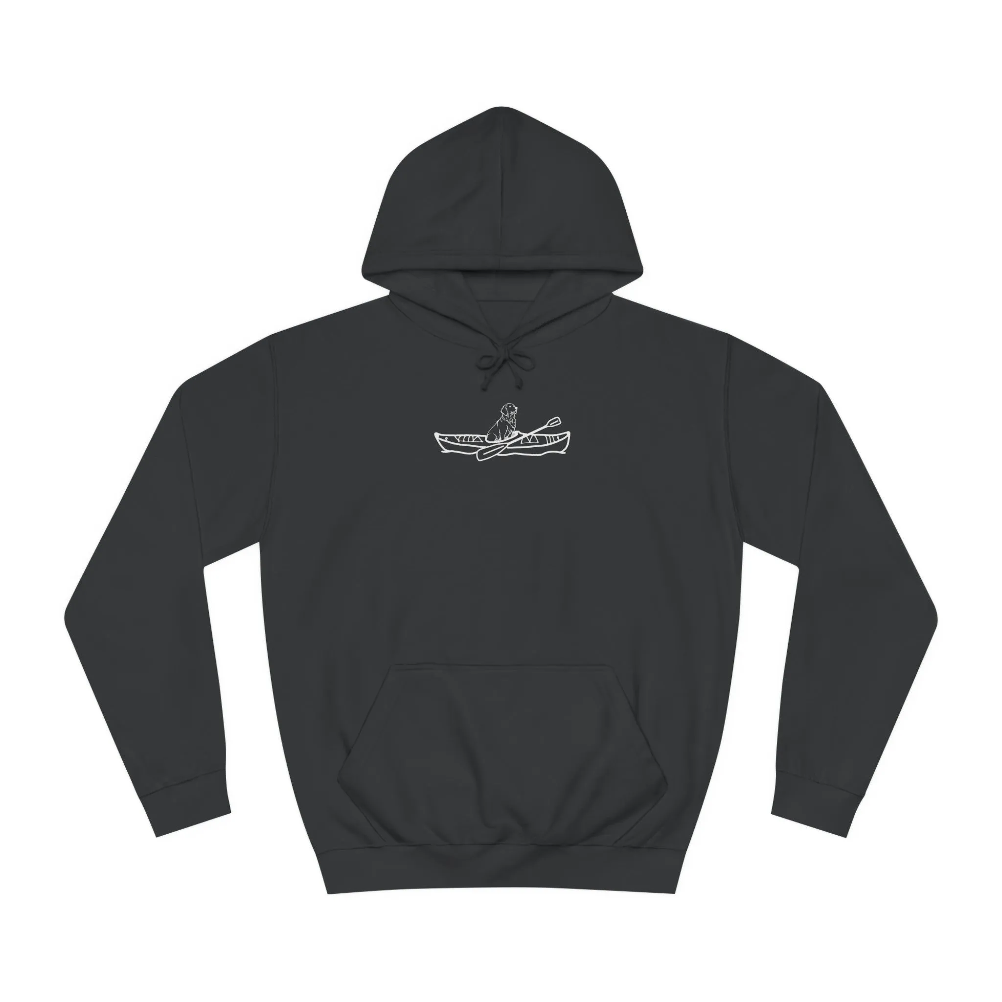 Kayak Dog - Golden Retriever Plain - Unisex Medium Weight Hoodie