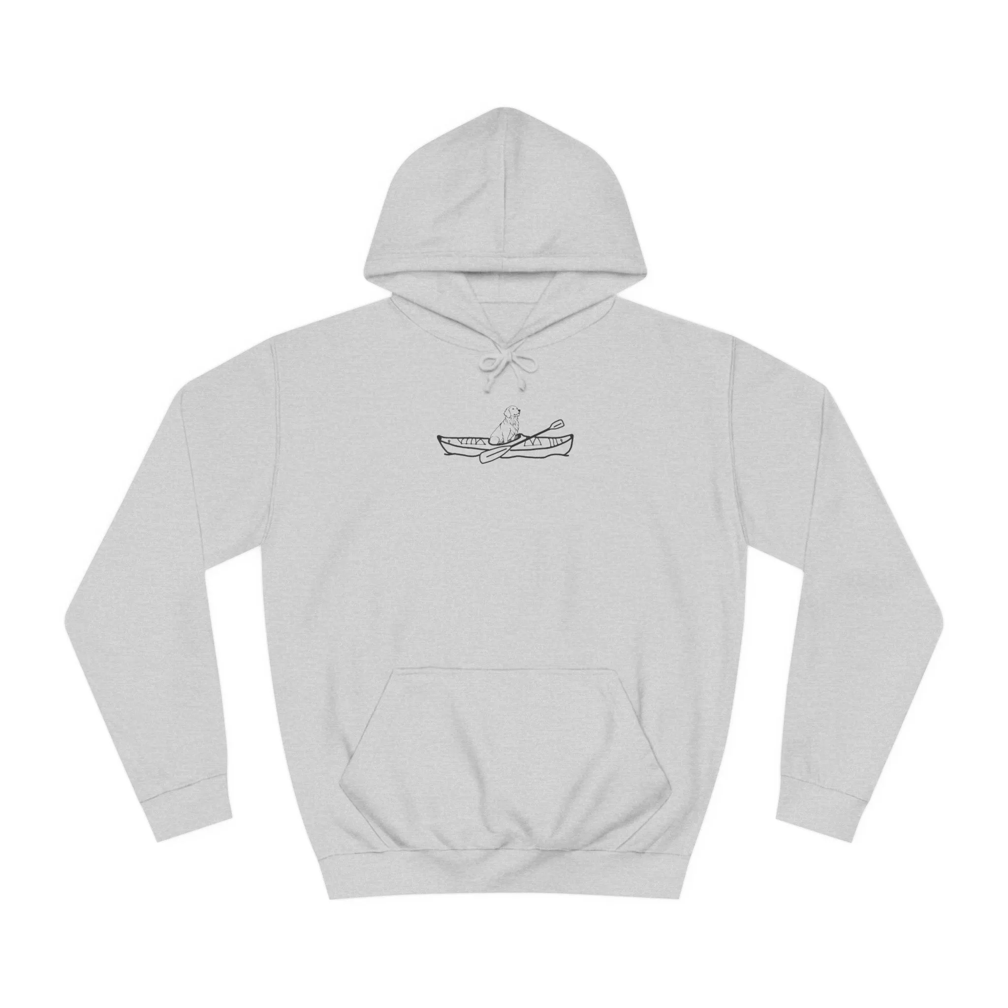 Kayak Dog - Golden Retriever Plain - Unisex Medium Weight Hoodie