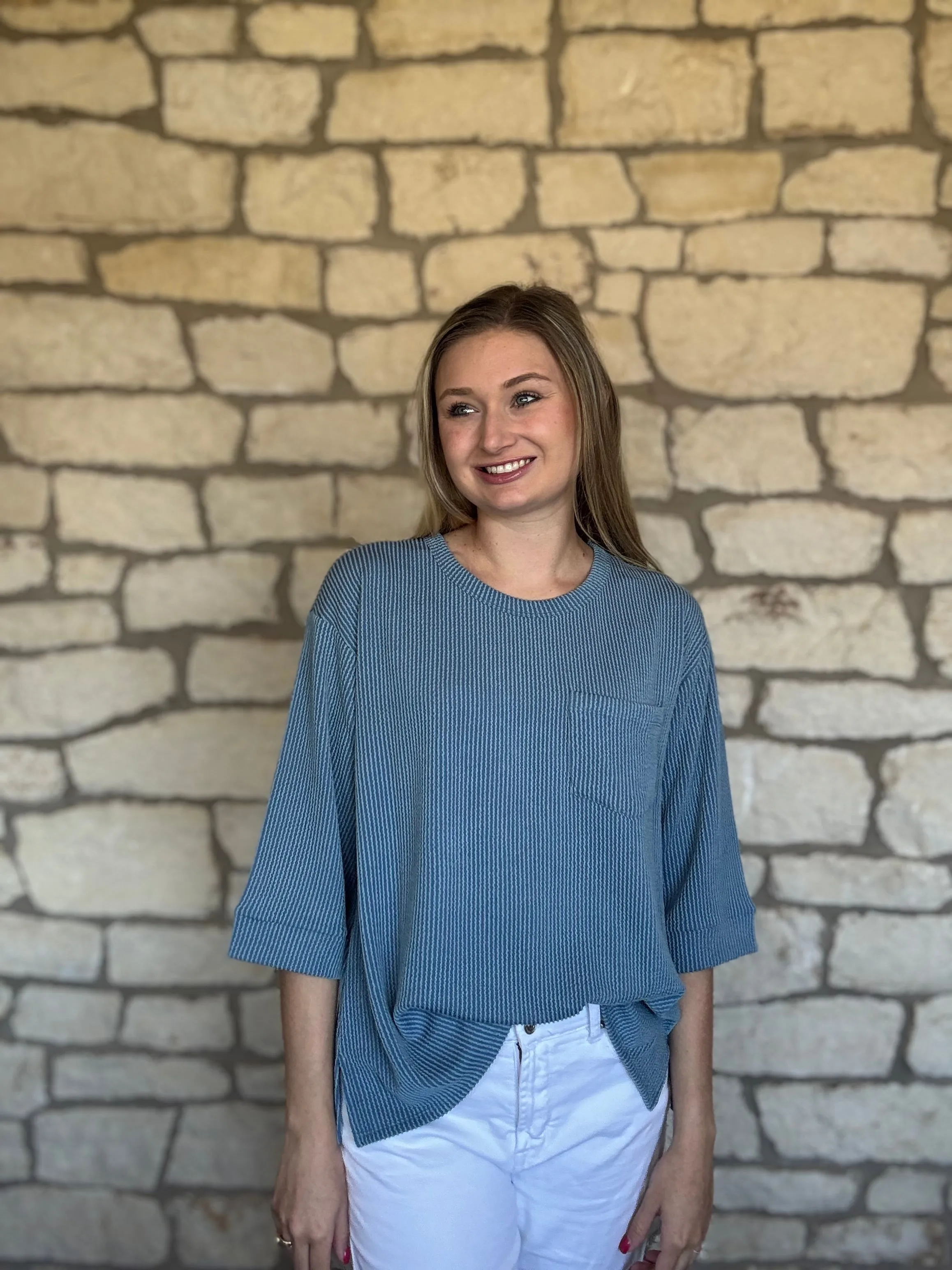 Kendall Top- Blue