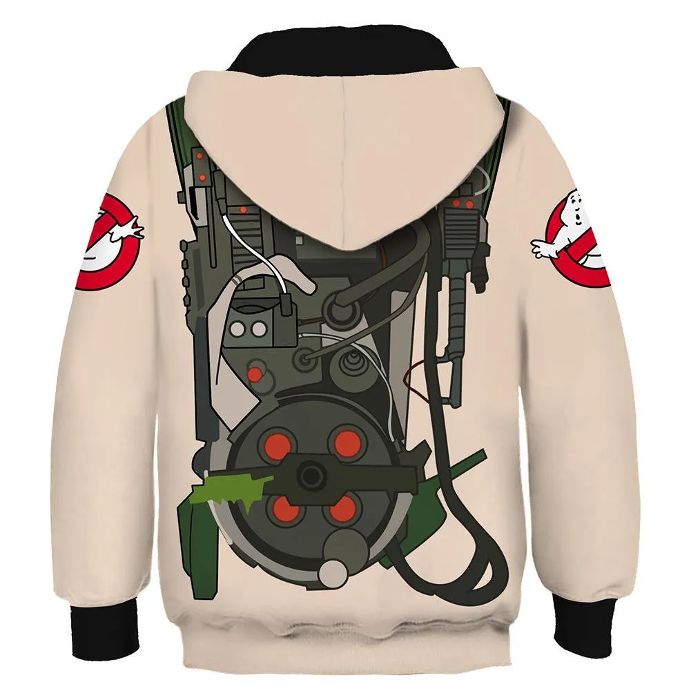 Kids Ghost Busters Cosplay Hoodies Boys Girls Long Sleeve Casual Pullover QT208314Hn