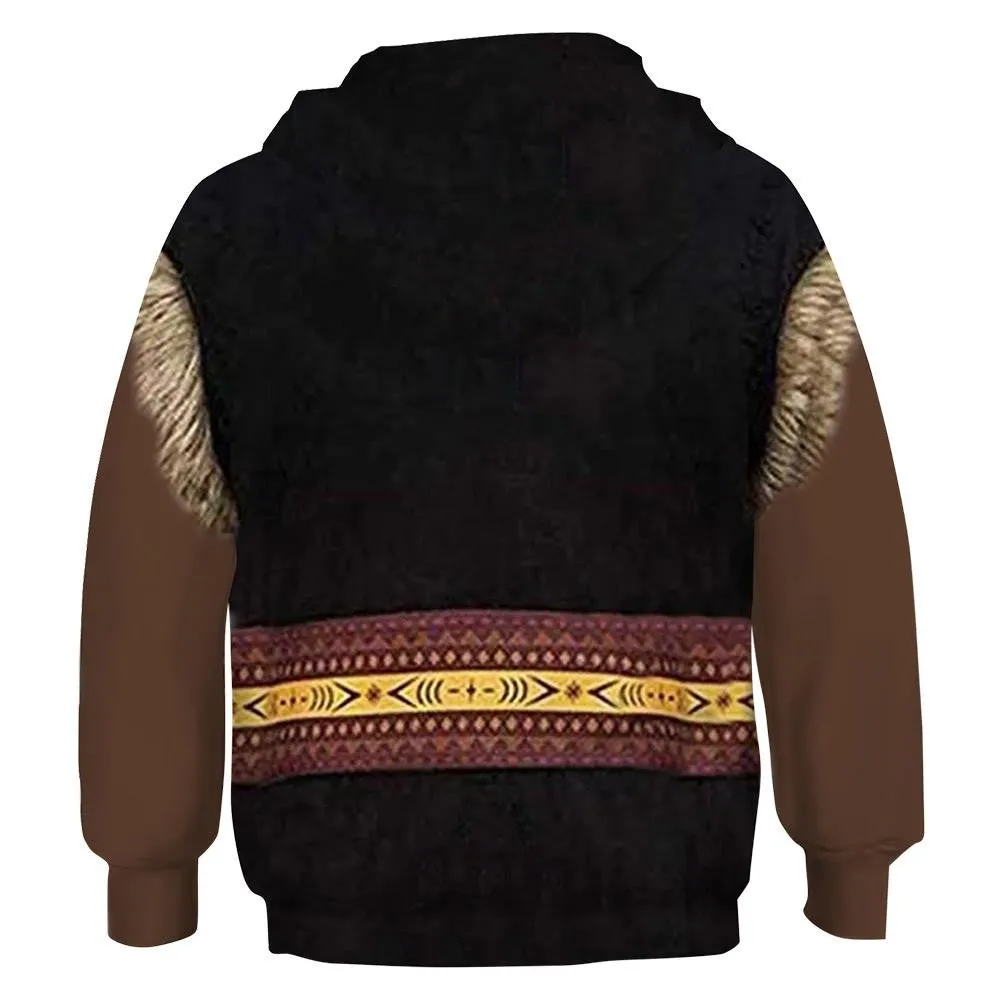 Kids Kristoff Hoodies Frozen 2 Pullover 3D Print