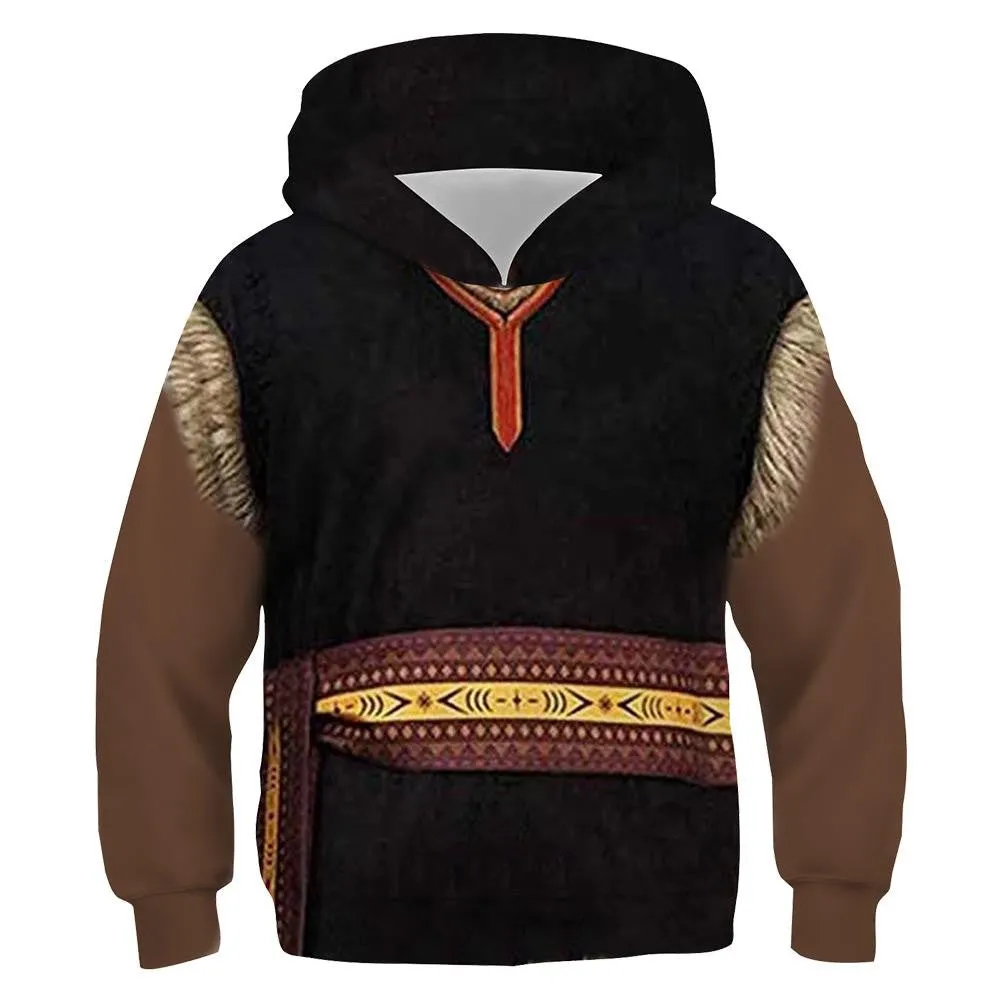 Kids Kristoff Hoodies Frozen 2 Pullover 3D Print