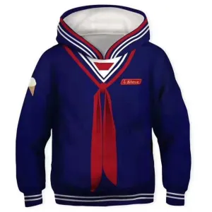 Kids Scoops Ahoy Steve Harrington Hoodies Stranger Things Pullover 3D Print