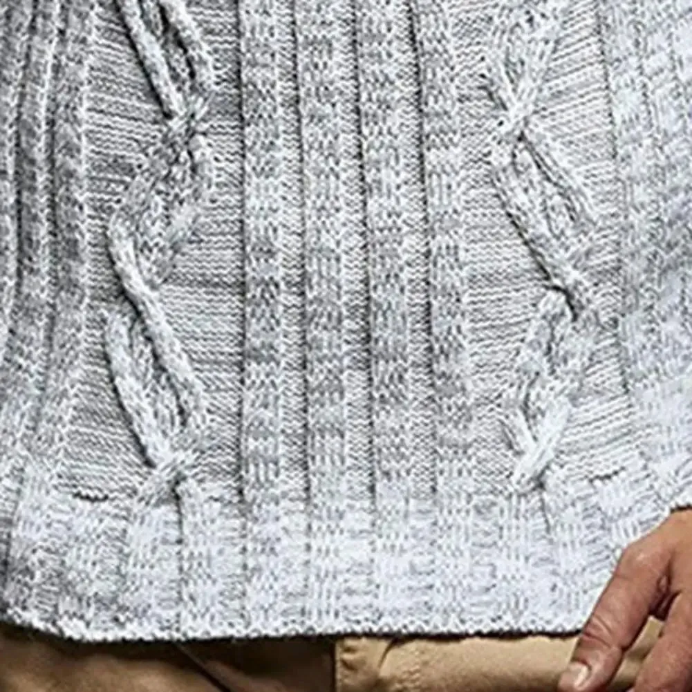 Knitted hoodie with a slim fit