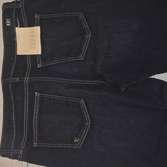KUT from the Kloth Women's Kurvy Diana Ankle Skinny Jeans Dark Wash Size 16 NWT