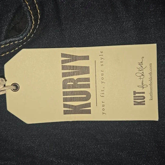 KUT from the Kloth Women's Kurvy Diana Ankle Skinny Jeans Dark Wash Size 16 NWT