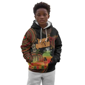Kwanzaa Kinara Candles Kid Hoodie African Tribal Pattern LT05