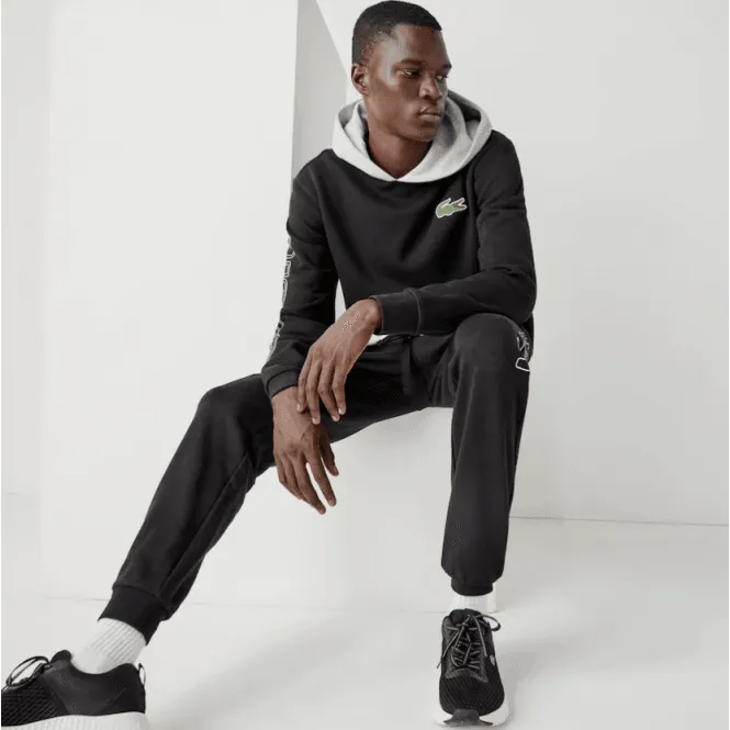 Lacoste Sh1574 Croc Hoodie Black